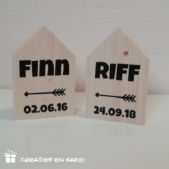 houten huisjes geboorte jongen