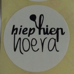 sticker hiep hiep hoera