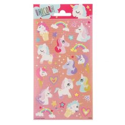 stickervel eenhoorn, stickervel unicorn, eenhoorn traktatie, traktatie meisjes