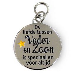 charm for you Vader & Zoon, bedel papa, cadeau Vaderdag, De liefde tussen vader en zoon is speciaal en voor altijd
