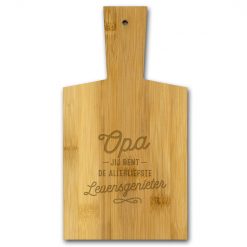 borrelplank opa, Opa jij bent de allerliefste levensgenieter.