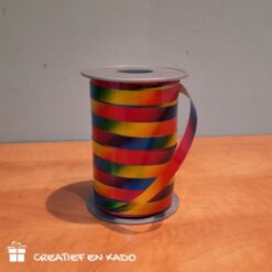 cadeaulint rainbow, krullint regenboog