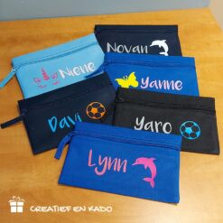 school etui met naam, pencil case, back to school