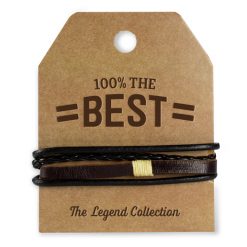 Leren armband
