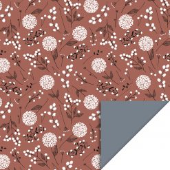 inpakpapier flowers big warm red, cadeau papier, kado papier, cadeautje inpakken, cadeau papier bloemen