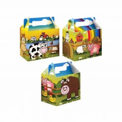 menubox boerderij, traktatie box boerderij, boerderij traktatie, dieren traktatie box