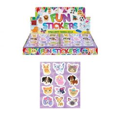 funstickervel honden en katten, dieren stickers, honden stickers, poezen stickers