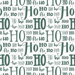 kadopapier hohoho green, inpakpapier hohoho, cadeau papier kerstmis