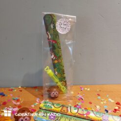 jungle klaparmband traktatie, trakteren, uitdeelkadootjes, complete traktatie, traktatie idee