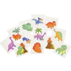 dinosaurus tattoos, dino tatoeage, traktatie, trakteren, uitdeelkadootjes