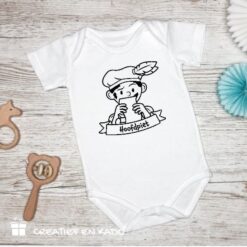 romper pietjes, hoofdpiet, inkleur romper, romper bedrukt