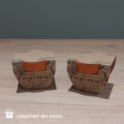 bloempotje vergeet me nietje, vergeetmenietjes, kado afscheid