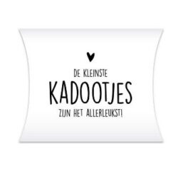 gondeldoosje de kleinste kadootjes zijn het allerleukst, kadodoosje kleine kadootjes, inpakken