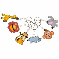 jungle sleutelhanger, jungle dieren, jungle traktatie, trakteren, uitdeelkadootjes