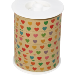 krullint colourful hearts, kadolint hartjes, krullint kraft, inpakken