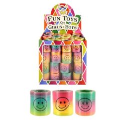 gezicht trapveer XL, spiraal regenboogkleuren, traktatie, trakteren