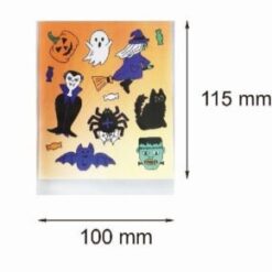 halloween stickers, griezel traktatie, trakteren