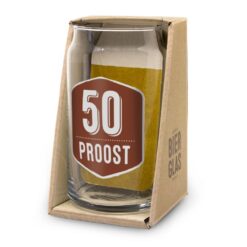 bierglas 50 proost, bierglas abraham, bierglas verjaardag, bierglas jubileum, kado verjaardag man, kado jubileum