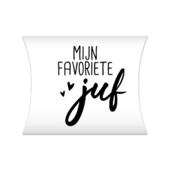 gondeldoosje mijn favoriete juf, kadodoosje juf, inpakken
