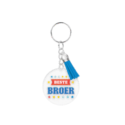 acryl sleutelhanger broer