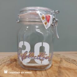 weckpot felicitatie leeftijd, weckpot verjaardag, kado jubileum, weckpot 30 jaar