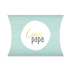 mintgroen gestreept gondeldoosje lieve papa